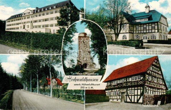 Hochwaldhausen Ilbeshausen Genesungsheim Taufstein im Vogelsberg H