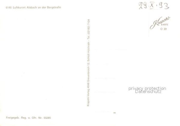 Alsbach Bergstrasse Luftkurort Schloss Burgruine Fliegerauf – Bild 2