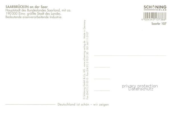 Saarbruecken Häuserpartie an der Saar Rathaus Platz – Bild 2