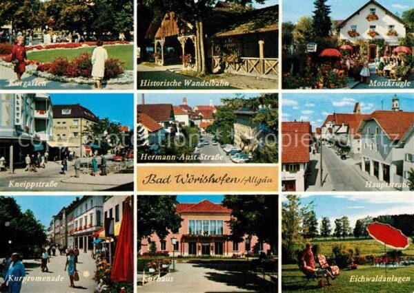 Bad Woerishofen Kurgarten Strassenpartie Kurpromenade H