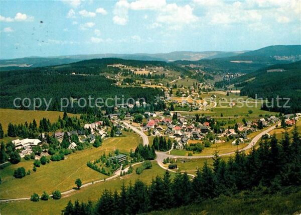 Feldberg Schwarzwald Panorama Blick auf Altglashütten Falkau
