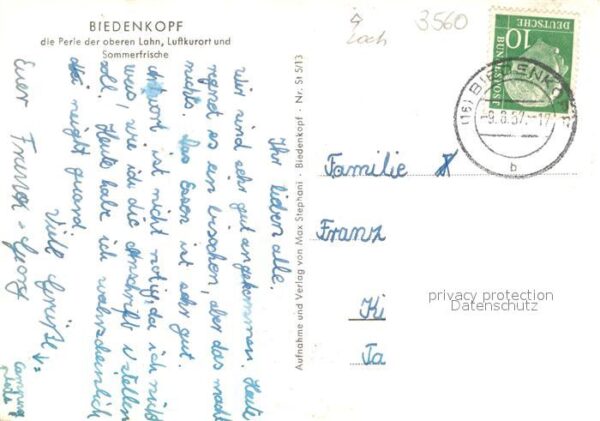 Biedenkopf Luftkurort Sommerfrische Fliegeraufnahm – Bild 2