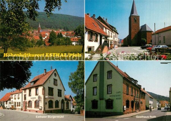 Esthal Panorama Kirche Bürgerstübl Gasthaus Ro