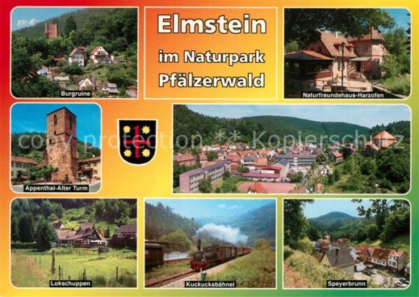 Elmstein Burgruine Naturfreundehaus Turm Lokschu