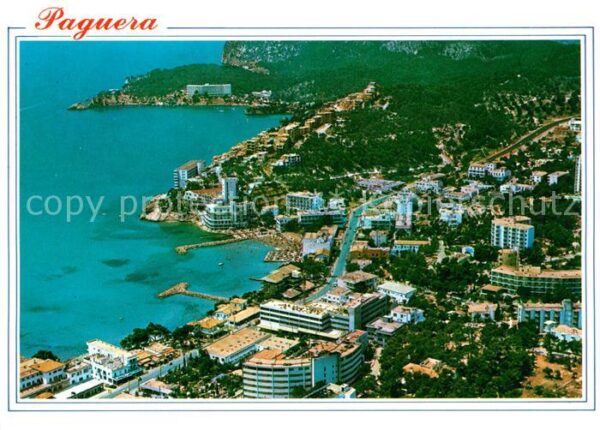 Paguera Mallorca Islas Baleares Küstenpanorama Fliegeraufnahme
