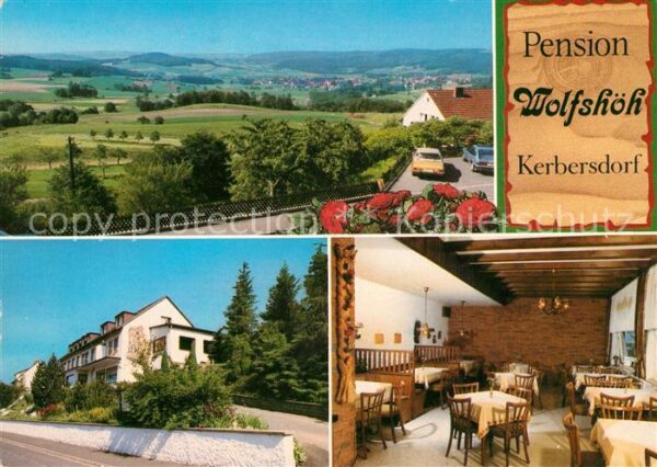 Kerbersdorf Pension Wolfshöh Gaststätte Landschafts