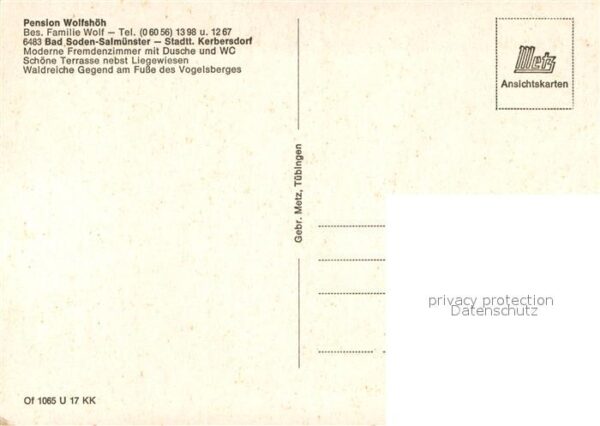 Kerbersdorf Pension Wolfshöh Gaststätte Landschafts – Bild 2