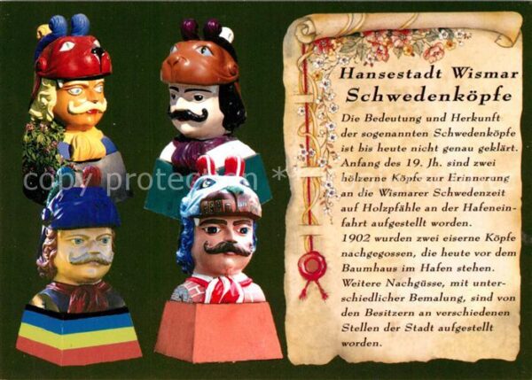 Wismar Mecklenburg Schwedenköpfe Chronik