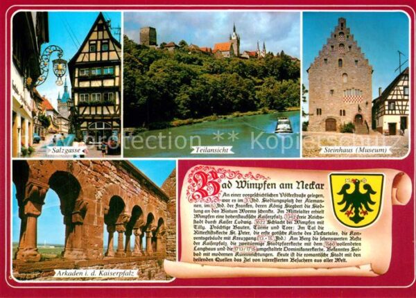 Bad Wimpfen Salzgasse Steinhaus Museum Arkaden Kais