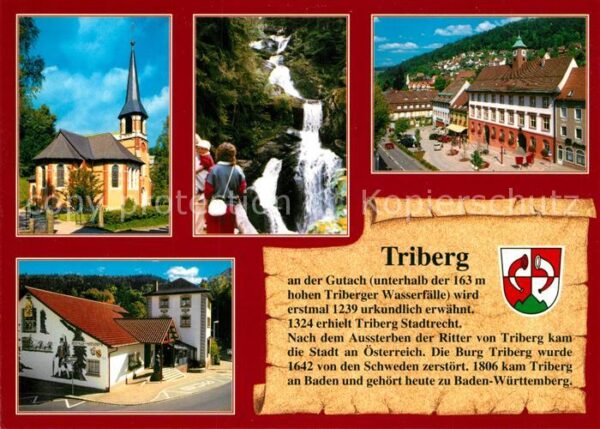 Triberg Schwarzwald Rathaus Wasserfall Kirche Museum