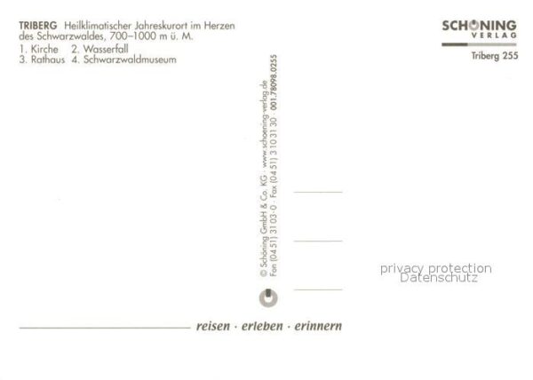 Triberg Schwarzwald Rathaus Wasserfall Kirche Museum – Bild 2
