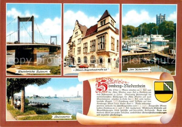 Homberg Niederrhein Rheinbrücke Ruhrort Hebeturm
