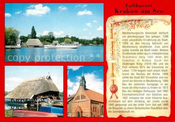Krakow See Kirche  Hafen