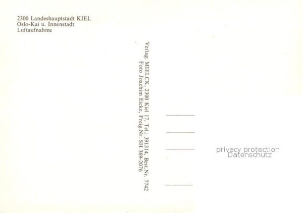 Kiel Fliegeraufnahme Oslo Kai Innenstadt – Bild 2