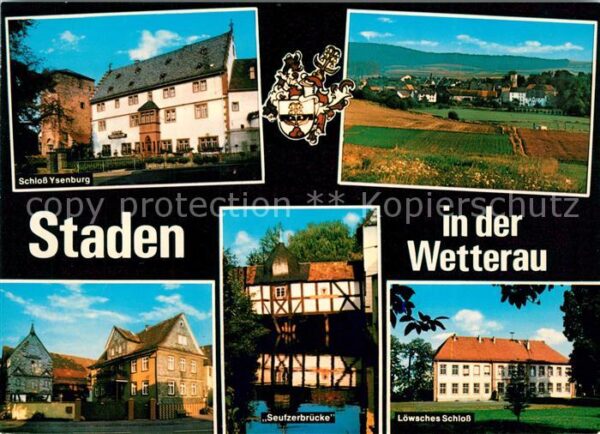 Staden Hessen Schloss Ysenburg Seufzerbrücke Löwsches