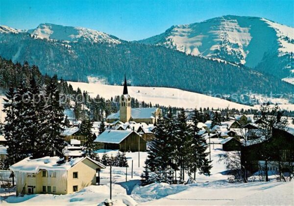 Oberstaufen Rindalphorn Hochgrat Panorama Winter