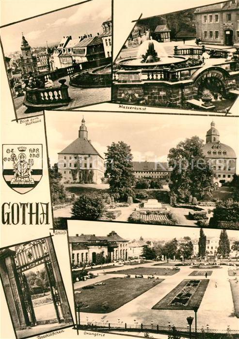 Gotha Thueringen Rathaus Wasserkunst Schloss Orangerie