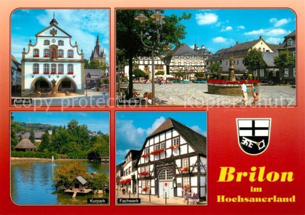 Brilon Rathaus Marktplatz Kurpark Fachwerkhaus