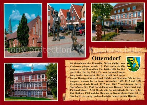 Otterndorf Niederelbe St Severi Kirche Utröper am Kirchplatz
