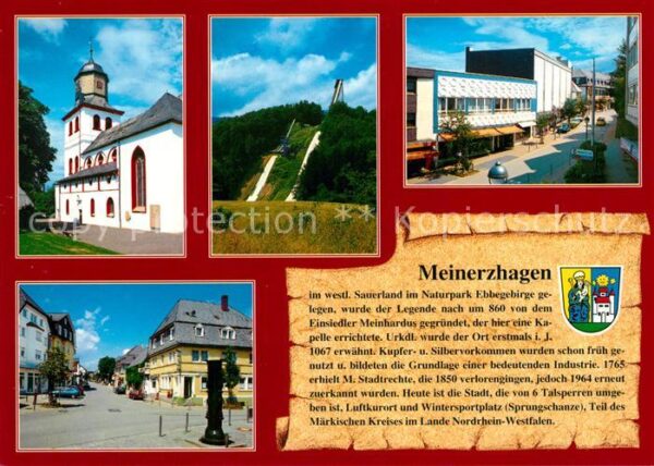 Meinerzhagen Kirche Sprungschanze Strassenpartie Mar