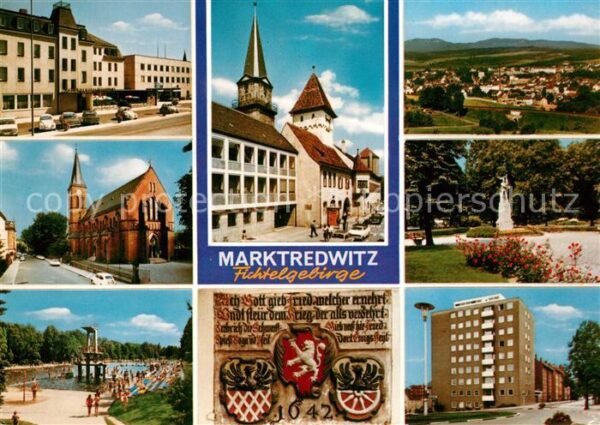 Marktredwitz Hotel Kirche Rathaus Panorama Park Schw