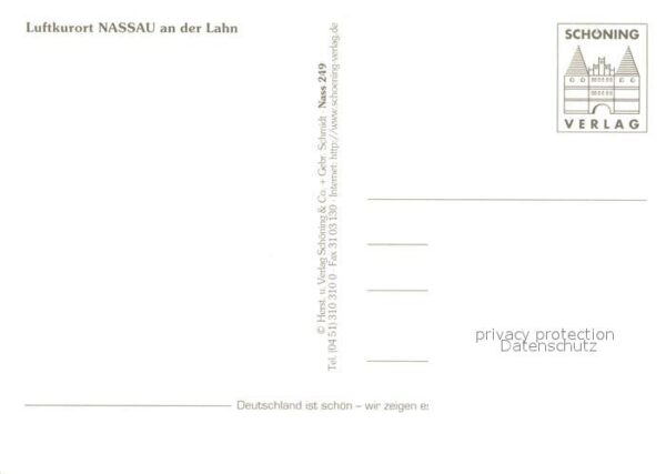 Nassau Bad Panorama Pfarrkirche Amtshaus Rathaus G – Bild 2