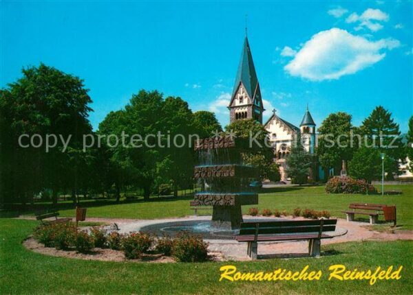 Reinsfeld Hunsrueck Park Brunnen Kirche