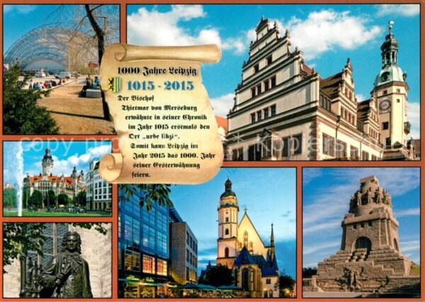 Leipzig Messe Altes und neues Rathaus Denkmal J
