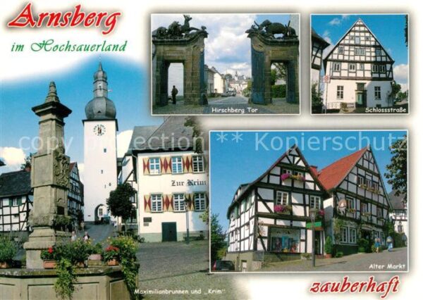 Arnsberg Westfalen Hirschberg Tor Schlossstrasse Maximilia