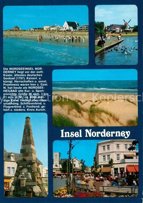 Norderney Nordseebad Strandpartien Monument Dünen Marktplatz