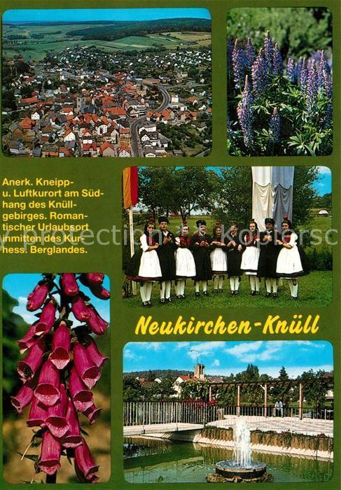Neukirchen Knuellgebirge Fliegeraufnahme Trachtengruppe Springbr