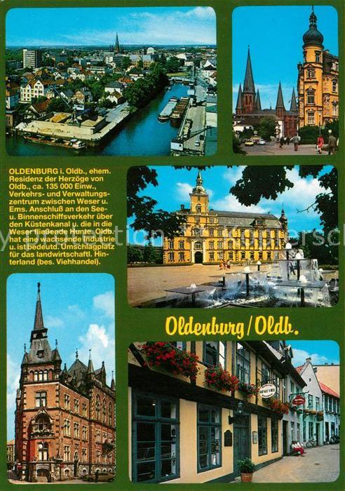 Oldenburg Niedersachsen Fliegeraufnahme Kirche Schloss Rathaus