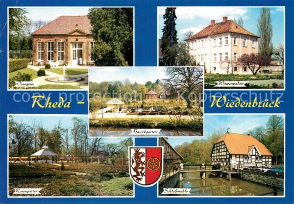 Rheda-Wiedenbrueck Orangerie Wiewenpalais Rosengarten Schl