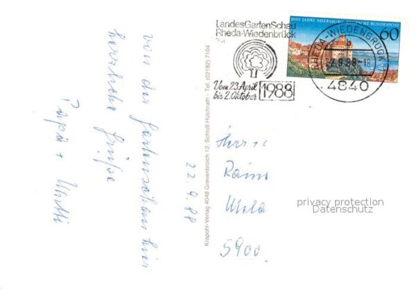 Rheda-Wiedenbrueck Orangerie Wiewenpalais Rosengarten Schl – Bild 2