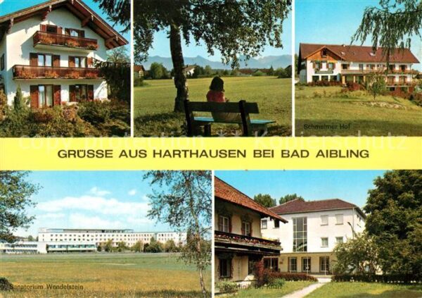 Harthausen Bad Aibling Pension Bank Sanatorium Wendelstein Kur