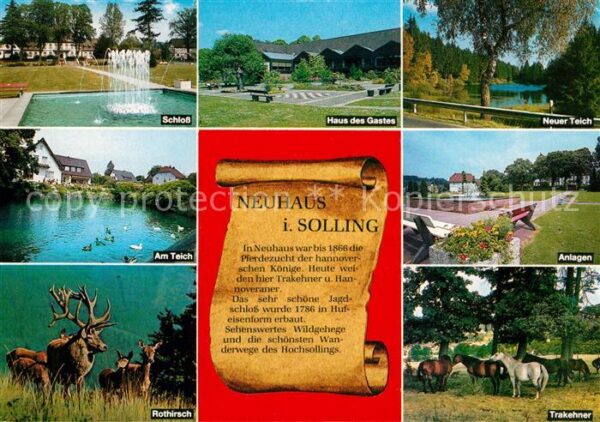 Neuhaus Solling Schloss Haus des Gastes Neuer Teich Anl