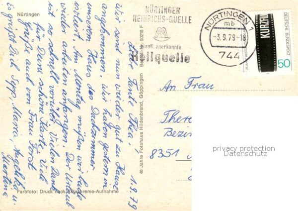 Nuertingen Strassenpartie Kirche – Bild 2