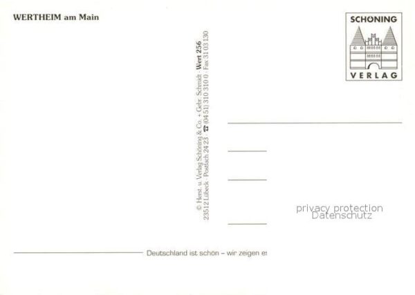 Wertheim Main Historische Gebäude Mainpartie Fussgäng – Bild 2