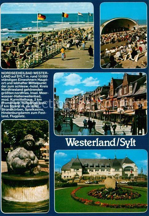 Westerland Sylt Promenade Konzertpavillon Fussgängerzon