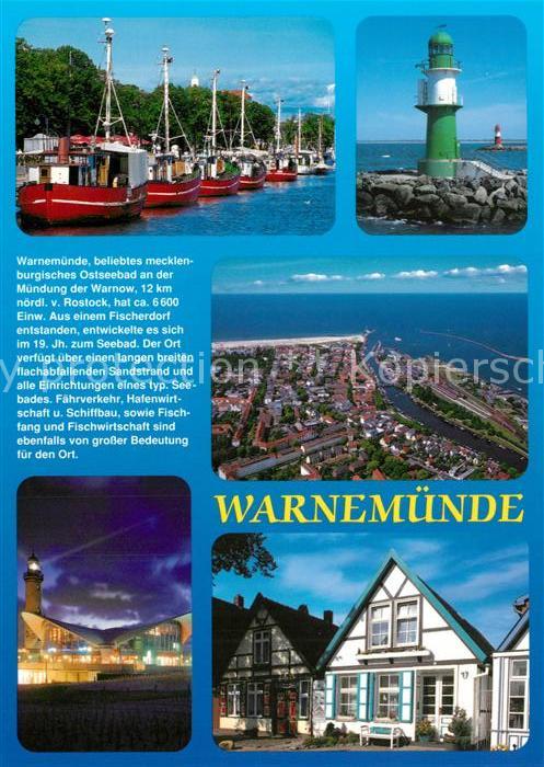 Warnemuende Ostseebad Bootshafen Leuchtturm Fliegeraufnahme F