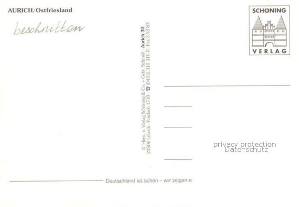 Aurich Ostfriesland Park Markt Windmühle Schloss – Bild 2