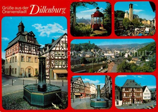 Dillenburg Oranienstadt Fachwerk Brunnen