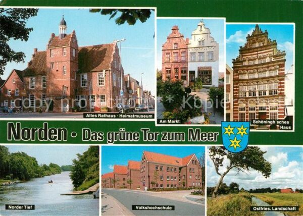 Norden Ostfriesland Rathaus Heimatmuseum Markt Schöninghsch