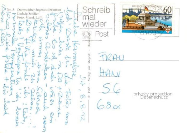 Darmstadt Jugendstilbrunnen Ludwig Schäfer – Bild 2
