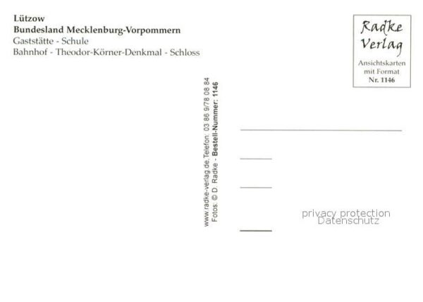 Luetzow Schule Theodor-Körner-Denkmal Schloss – Bild 2
