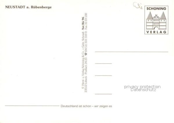 Neustadt Ruebenberge Marktstrasse Schloß Amtsgericht Markt – Bild 2