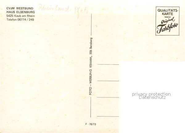 Kaub CVJM Westbund Haus Elsenburg – Bild 2