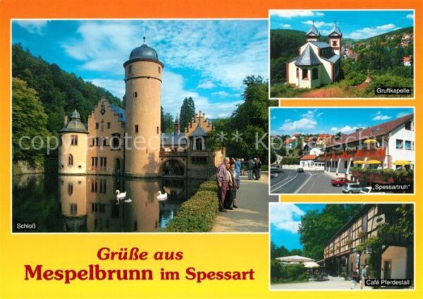 Mespelbrunn Schloss Gruftkapelle Gaststätte Spessar