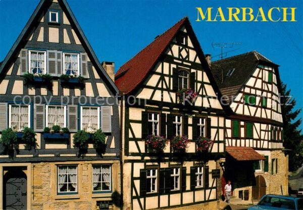 Marbach Neckar Altstadt Fachwerkhäuser