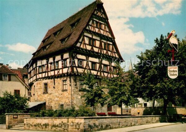 Goeppingen Storchenhaus mit Heimatmuseum Fachwerkh